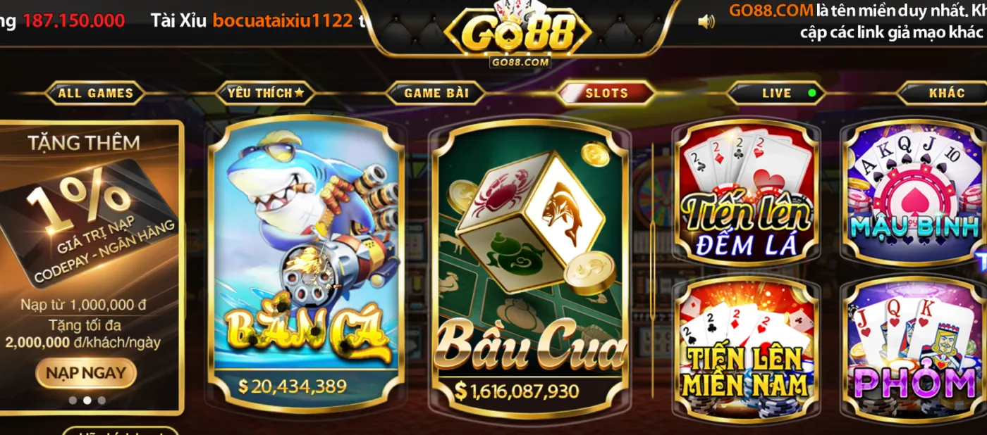 Bứt phá ngoạn mục với loạt thế mạnh vượt trội của Go88