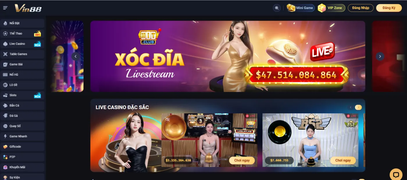 Tổng quan về nhà cái Vin88