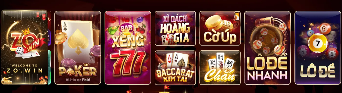 Điểm danh thể loại giải trí có tại Zowin